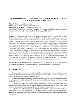 ESTUDO EXPERIMENTAL E NUM&Eacute;RICO DA