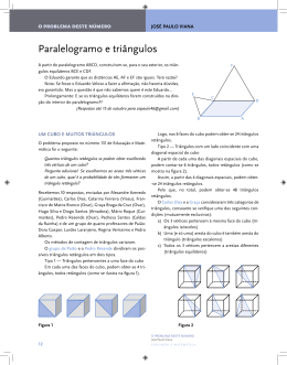 Paralelogramo e triângulos - Associação de Professores de