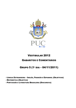 GRUPO 5 (1&ordm; DIA &ndash; 04/11/2011) - PUC-Rio