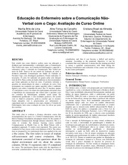 Educa&ccedil;&atilde;o do Enfermeiro sobre a Comunica&ccedil;&atilde;o N&atilde;o