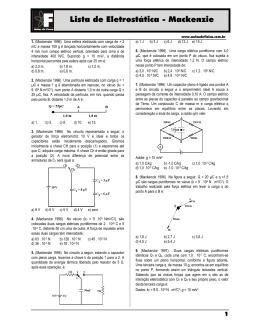 Lista de Eletrostática