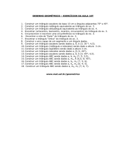 DESENHO GEOMÉTRICO – EXERCÍCIOS DA AULA 3T
