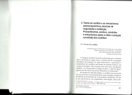 3. Teoria do conflito e os mecanismos autocompositivos