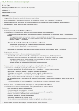 _ CIL? - Processos e t&eacute;cnicas de negocia&ccedil;&atilde;o (*) Em Vigor