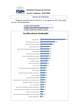 Resultado Pesquisa EAD FDSM
