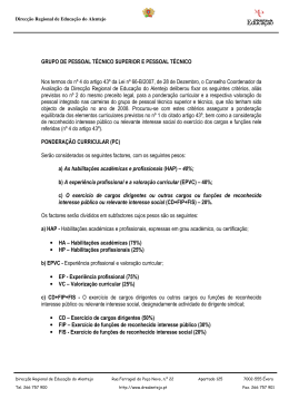 GRUPO DE PESSOAL T&Eacute;CNICO SUPERIOR E PESSOAL
