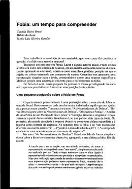 Fobia: um tempo para compreender