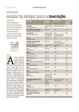 Ainda h&aacute; tempo para a inscri&ccedil;&atilde;o