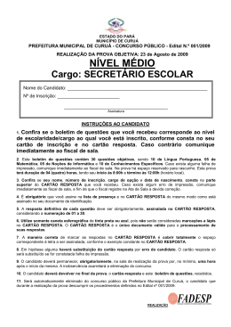 Prova - Calcule Mais