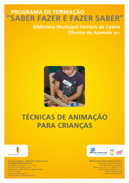 Anima&ccedil;&atilde;o para Crian&ccedil;as - Biblioteca Municipal Ferreira de Castro