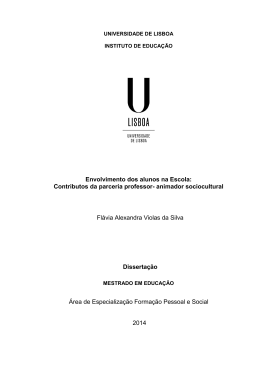 Envolvimento dos alunos na Escola