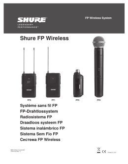Shure FP Wireless User Guide