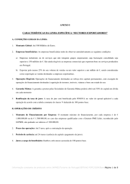 Linha de Crédito PME Investe III
