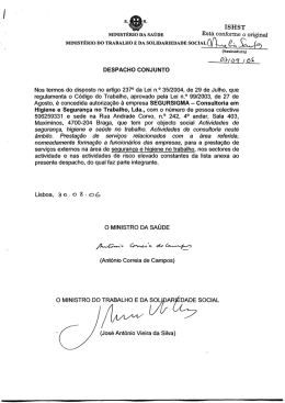 autorizada - Segursigma::Higiene e Seguran&ccedil;a no Trabalho