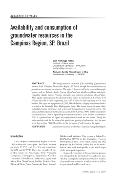 Availability and consumption of groundwater resources in the