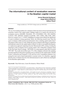 The informational content of revaluation reserves in the Brazilian
