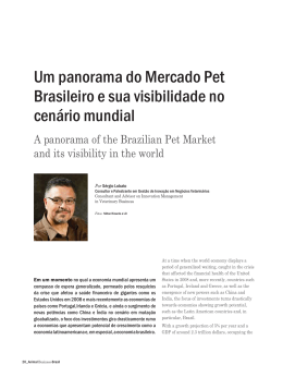 Um panorama do Mercado Pet Brasileiro e sua visibilidade no
