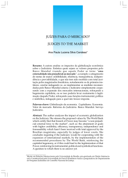 ju&iacute;zes para o mercado?