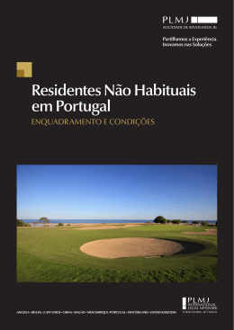 Residentes Não Habituais em Portugal