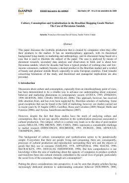 1 Culture, Consumption and Symbolization in the Brazilian