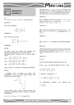 Geometria Anal&iacute;tica 1