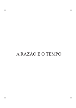 A Razao e o Tempo - RI UFBA