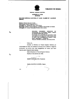 publicado em sess&atilde;o - Tribunal Regional Eleitoral de Santa Catarina