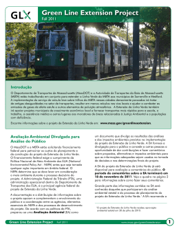 Green Line Extension Fact Sheet Fall 2011
