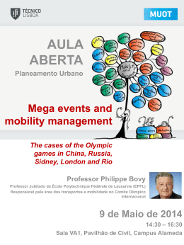 Mega events and mobility management