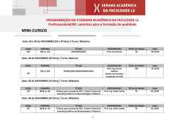 PROGRAMA&Ccedil;&Atilde;O DA X SEMANA ACAD&Ecirc;MICA DA FACULDADE LS