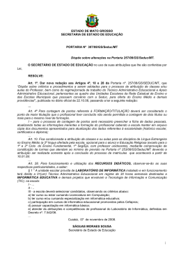 Seduc da prefer&ecirc;ncia ao Lic. em Computa&ccedil;&atilde;o p