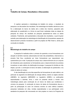 5. Trabalho de Campo, Resultados e Discuss&otilde;es - Maxwell - PUC-Rio