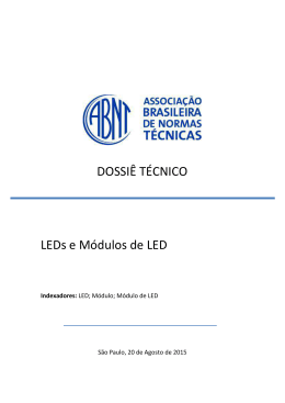 DOSSI&Ecirc; T&Eacute;CNICO LEDs e M&oacute;dulos de LED