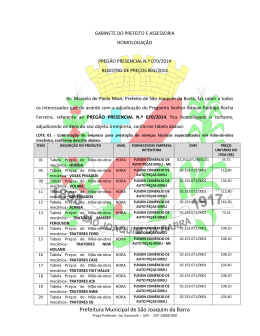 setor de licita&ccedil;&atilde;o e despesas - Prefeitura de S&atilde;o Joaquim da Barra