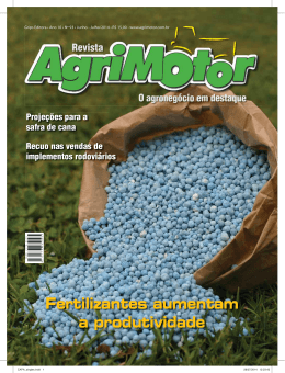 Fertilizantes aumentam a produtividade