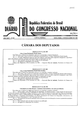Di&aacute;rio do Congresso Nacional