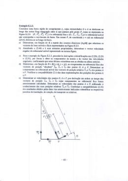 Exemplo E.2.3. Considere uma barra rígida de comprimento L, cujas