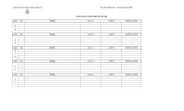 Ficha de Planejamento Semestral