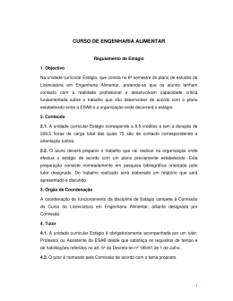 Stage Regulation - Instituto Politécnico de Beja