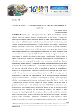 Semin&aacute;rio Nacional de Pesquisa em Enfermagem