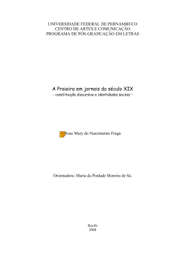 A Praieira em jornais do s&eacute;culo XIX - Programa de P&oacute;s