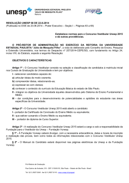 RESOLU&Ccedil;&Atilde;O UNESP 68 DE 22-8-2014