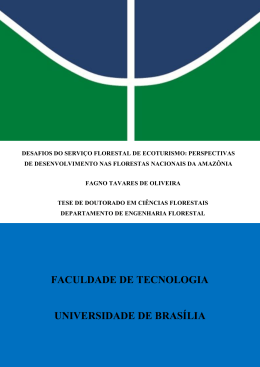 FACULDADE DE TECNOLOGIA UNIVERSIDADE DE BRAS&Iacute;LIA