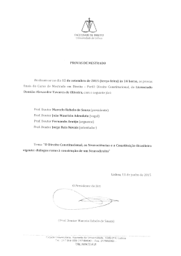 Dr. Dami&atilde;o Alexandre Tavares de Oliveira