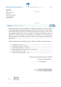 Edital 4650-2015-INT - Câmara Municipal de Santa Maria da Feira