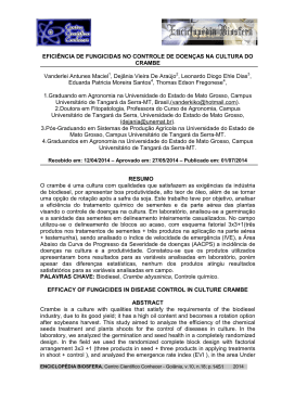 eficiencia de fungicidas - Centro Cient&iacute;fico Conhecer