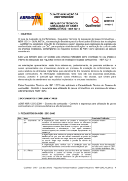 GA07 - Requisitos T&eacute;cnicos Gases Combust&iacute;veis - NBR