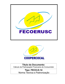 FECO D 14 - Cooperativa Energ&eacute;tica Cocal