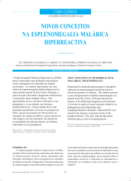 novos conceitos na esplenomegalia malárica