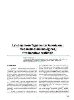 Leishmaniose Tegumentar Americana: mecanismos imunológicos